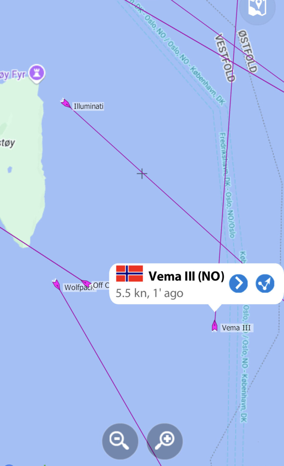 12 mR «Vema III» har rundet Medfjordbåen.