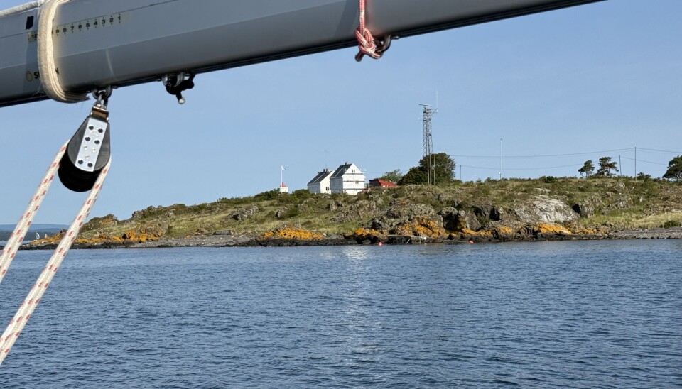 GULLHOLMEN: Morten Nissen-Lie passerte øye vest for Jeløy vd åtte tiden lørdag morgen.