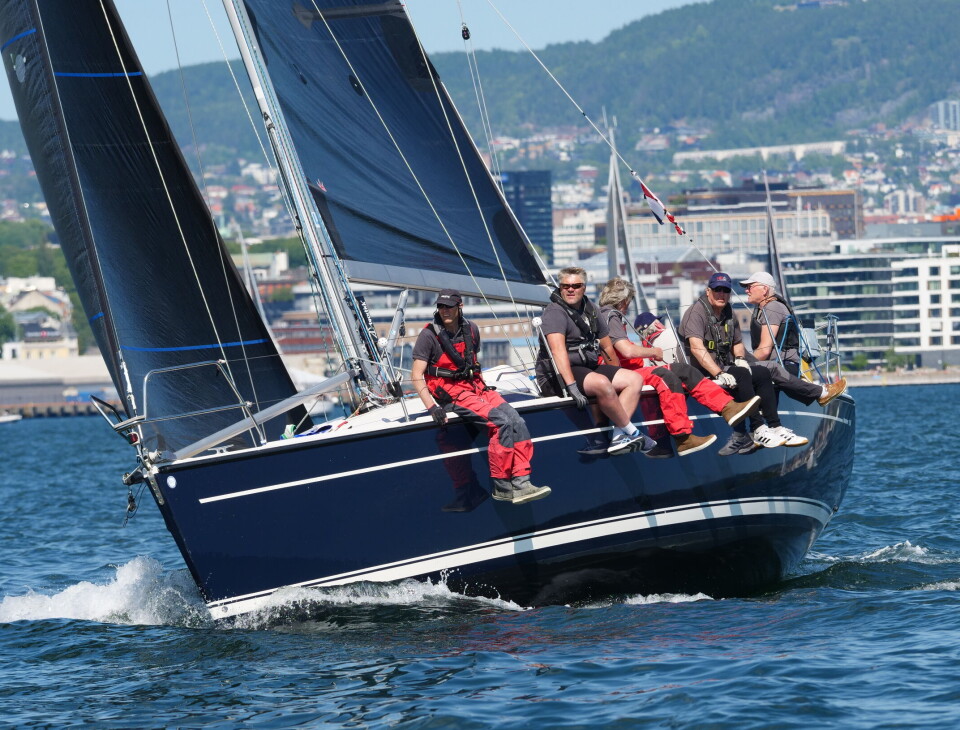 Fri av Fjærholmen ut fra start.