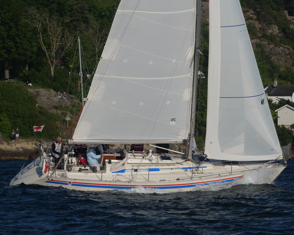 Cruising spinnaker 2: Ragnar FJORAN, Wasa 380 Tigergutt