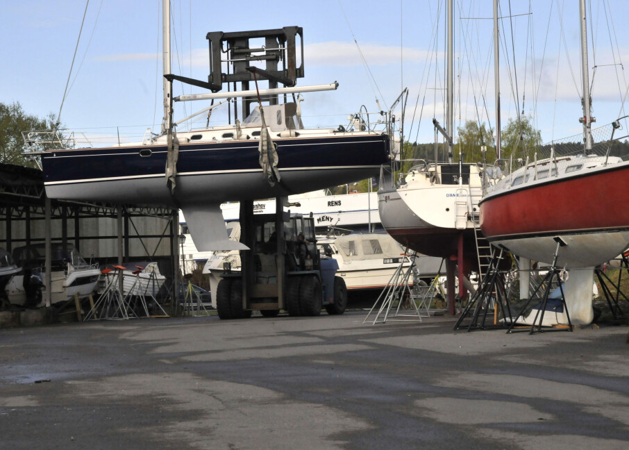 Skade påført av marina