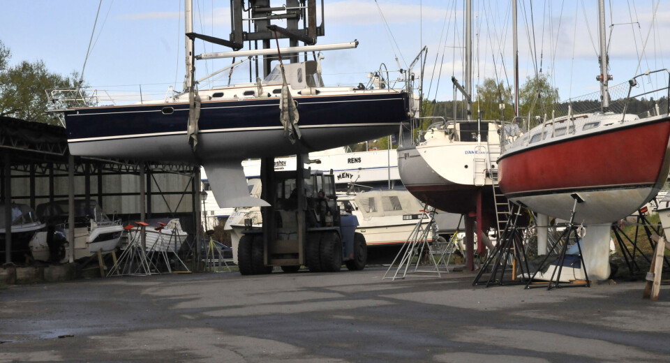 Skade påført av marina