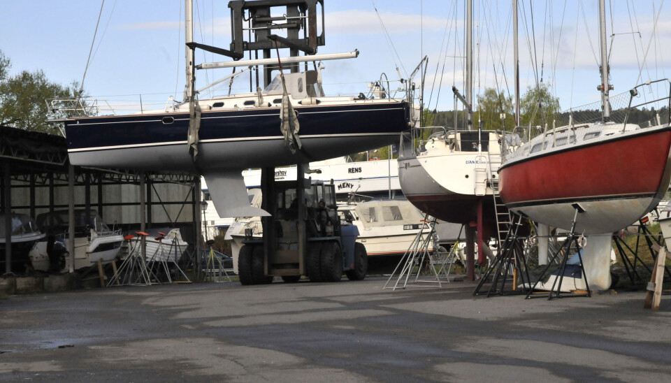 Skade påført av marina