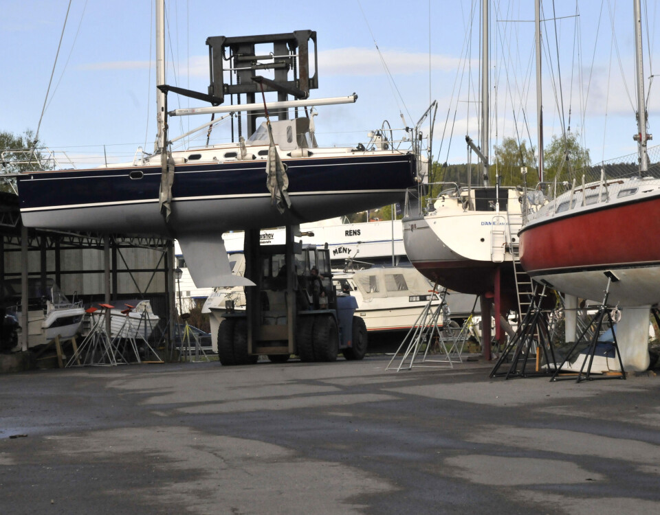 Skade påført av marina