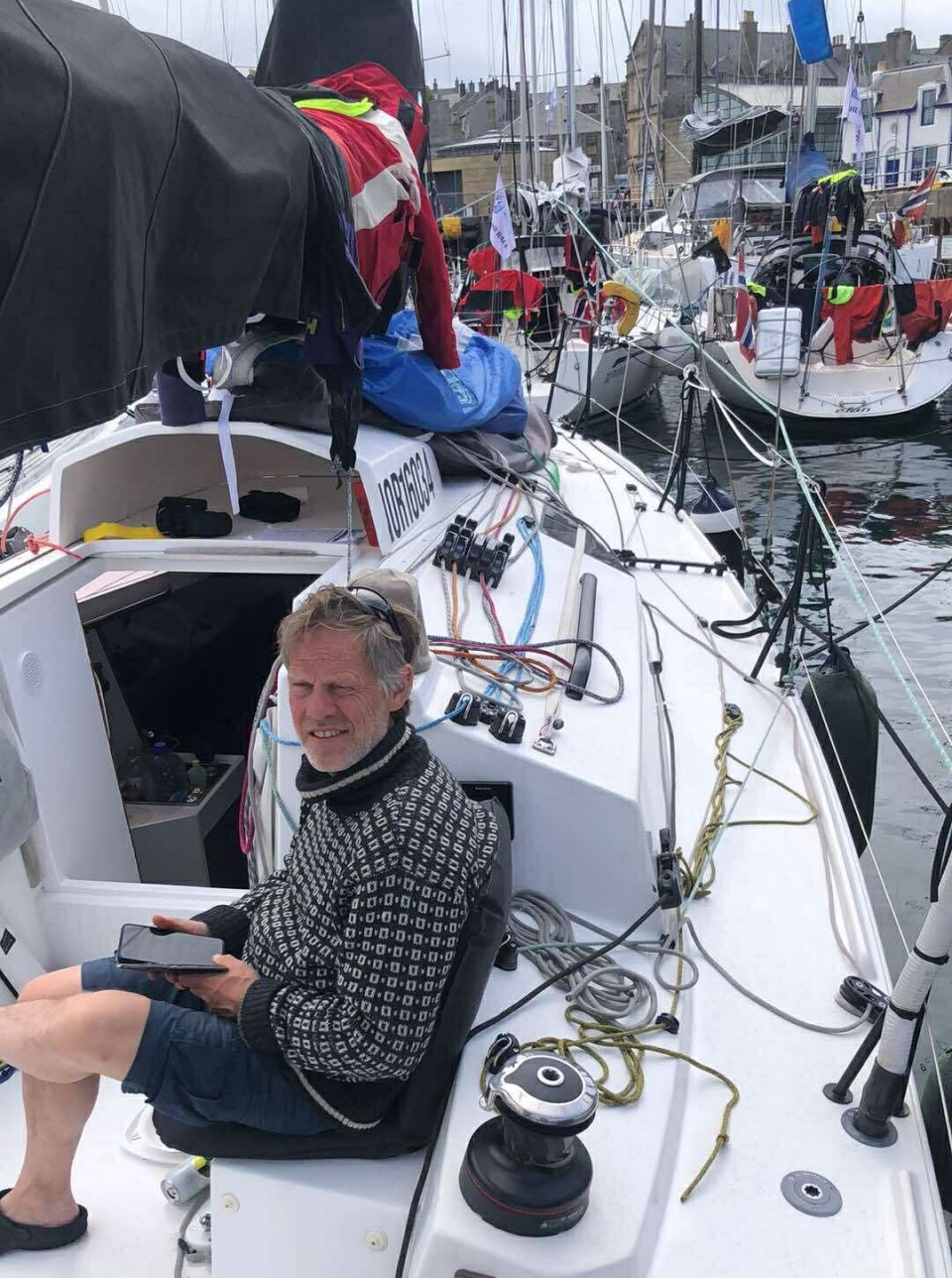 MAKKER: Gilje-Sørnes seilte med Snorre Risa.