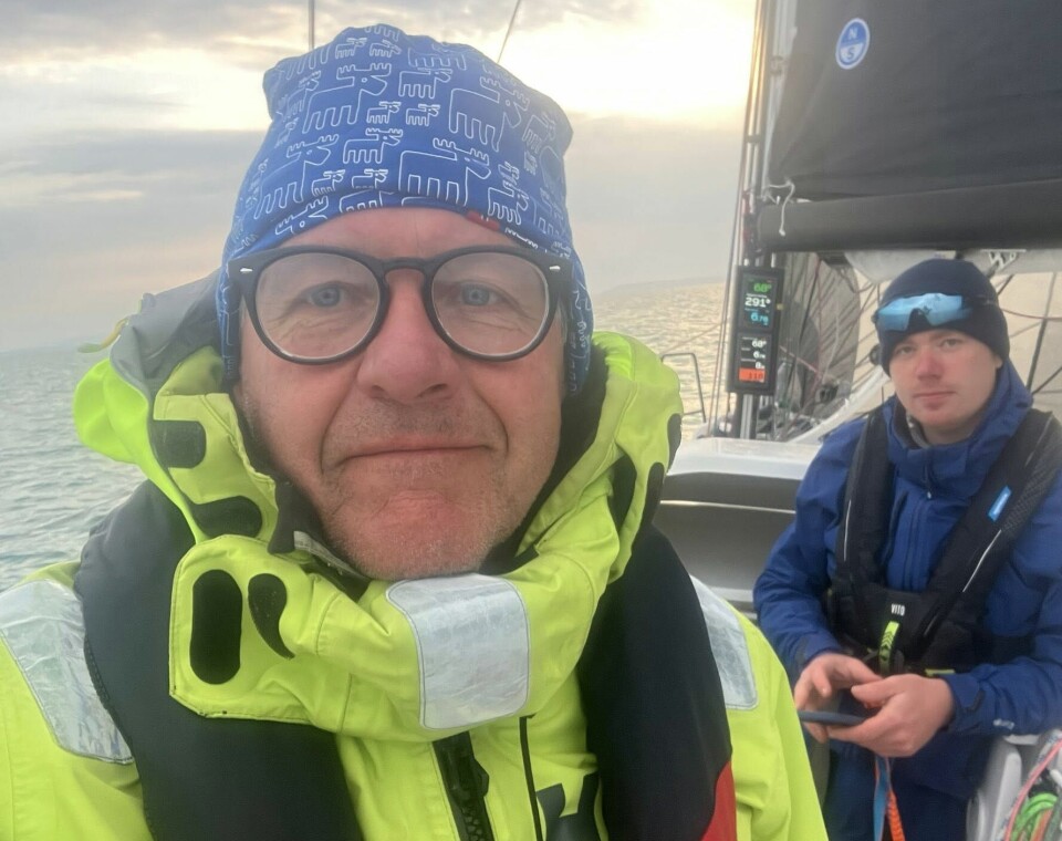FASTNET RACE: Kristian Kudsk Andreasen og Olai Hagland er klare i England.