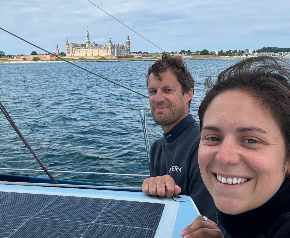 ØRESUND: Paul og Amélie Grassi i Danmark.