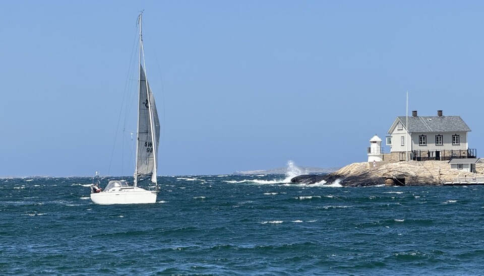 MARSTRAND: Det blåste frisk på fredag også langs Bohuslän. Søndag er vinden enda sterkere.