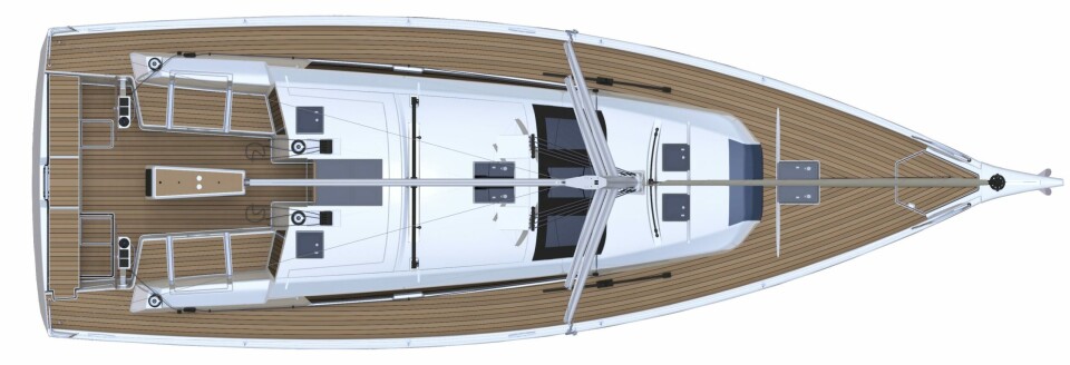 Dufour 430: Dekkslayout