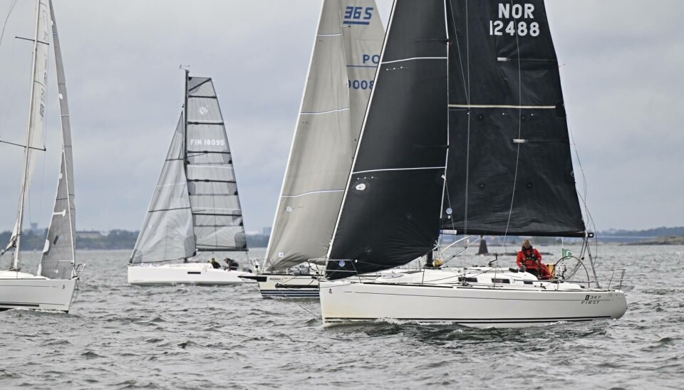 FIRST: Det er båter fra Beneteau som tapeserer listen i den minste klassen med en X-34 presset inn.