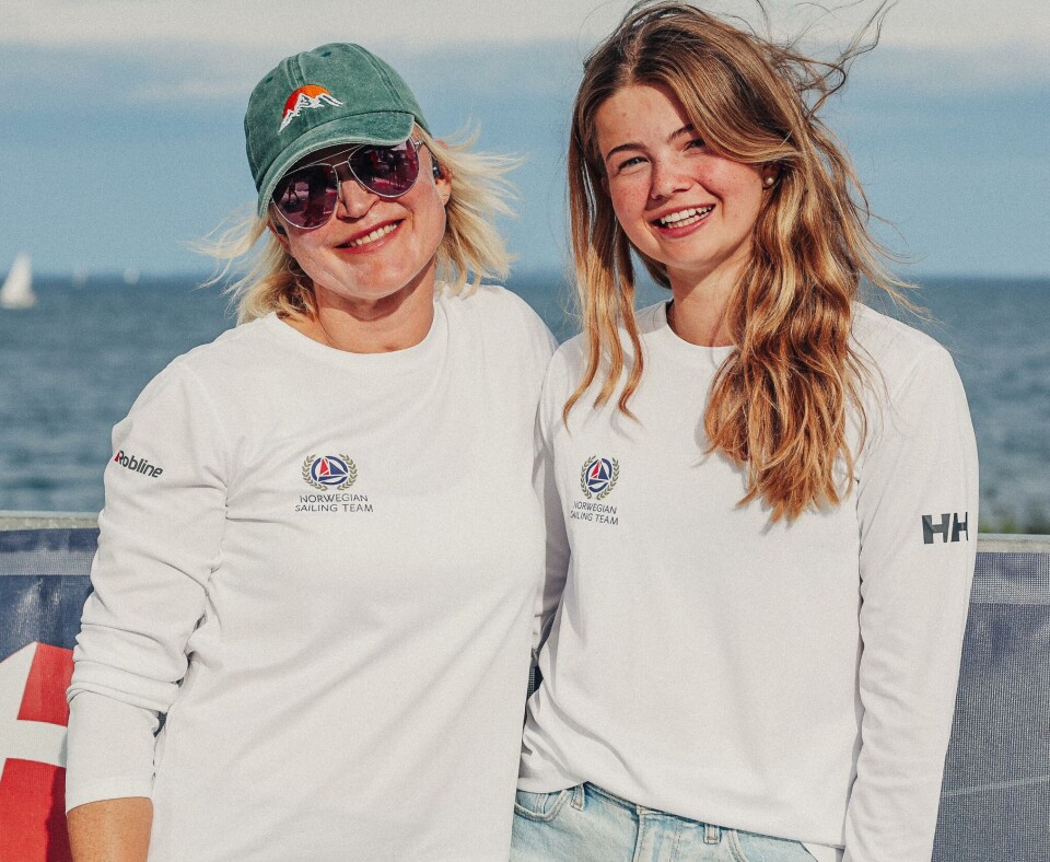LAG: Trener Olga Maslivets og Maya Gysler.