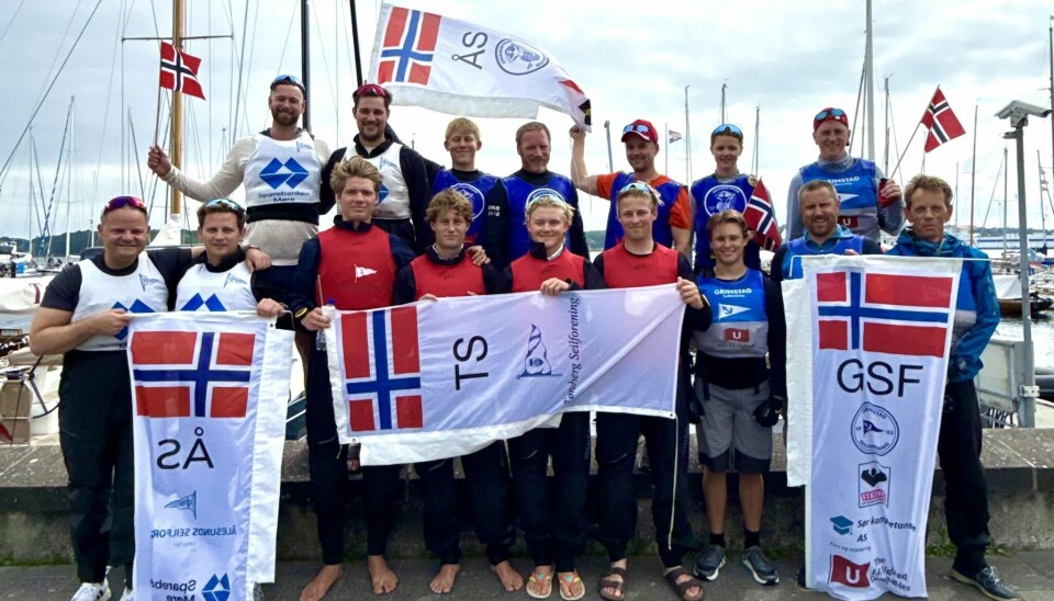 De norske lagene i Kiel.