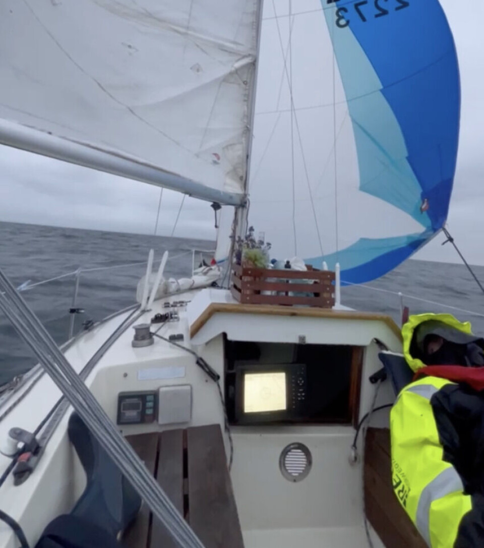 LENS: På vei mot Gilleleie med regn og vinden i ryggen.