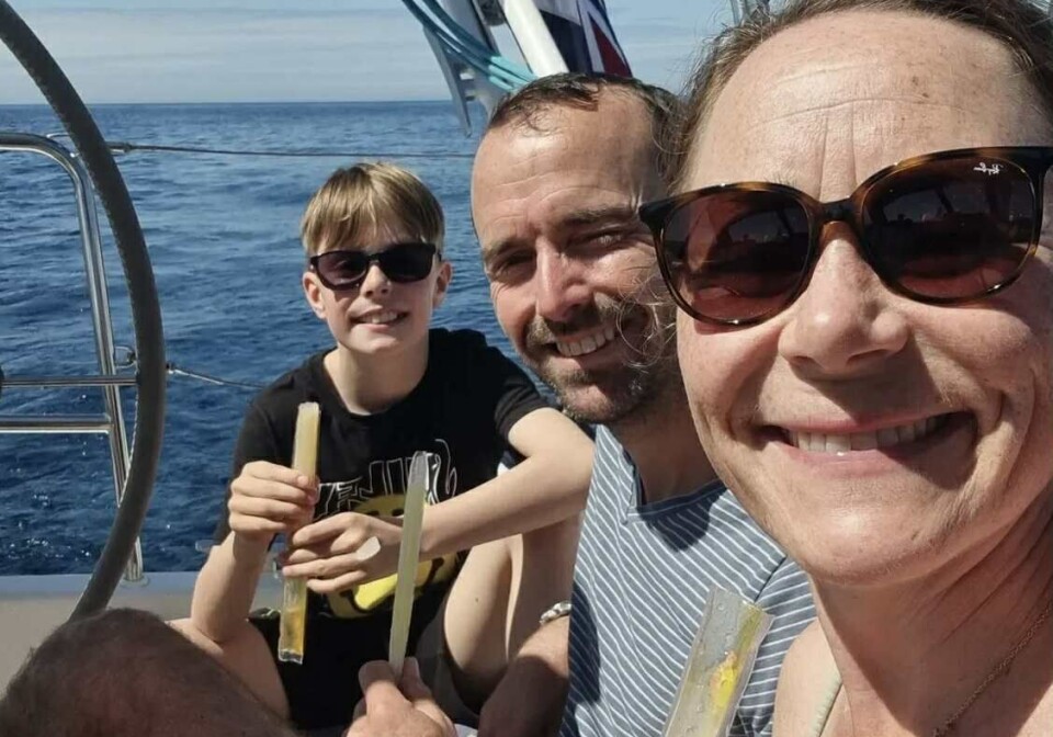 BARN OM BORD: Anita og Paul Gunnar har tidligere seilt langt, men nå blir første langtur med barn.