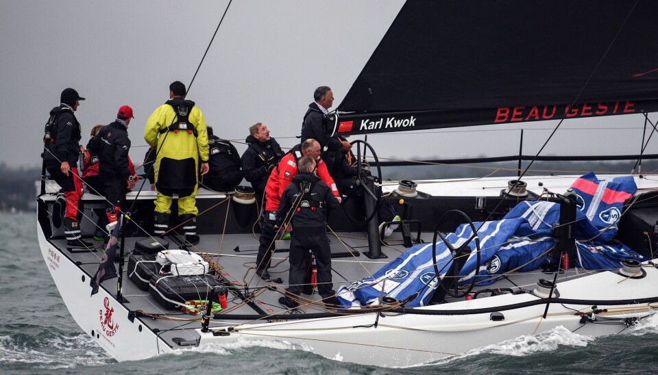 HONG KONG: «Beau Geste» ble nest beste av de store. Det er en TP 52. BEAU GESTERORC Admiral’s Cup 2025CowesPhoto: James Tomlinson