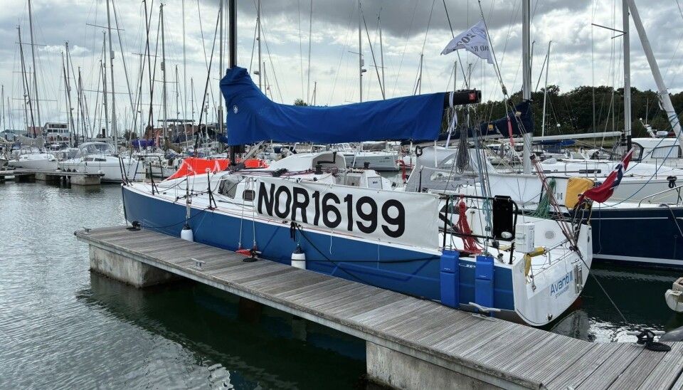 KLAR: JPK 1030 «Avanti II» er klar for Fastnet Race, og har nå seilnummeret godt synlig fra siden. Greit å se under livesendingen lørdag.