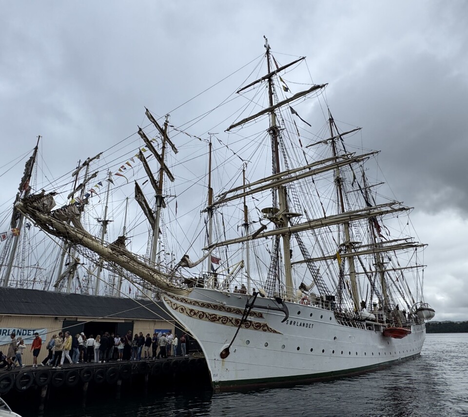 'SØRLANDET ' er fortsatt med i teten i Tall Ship Racec.