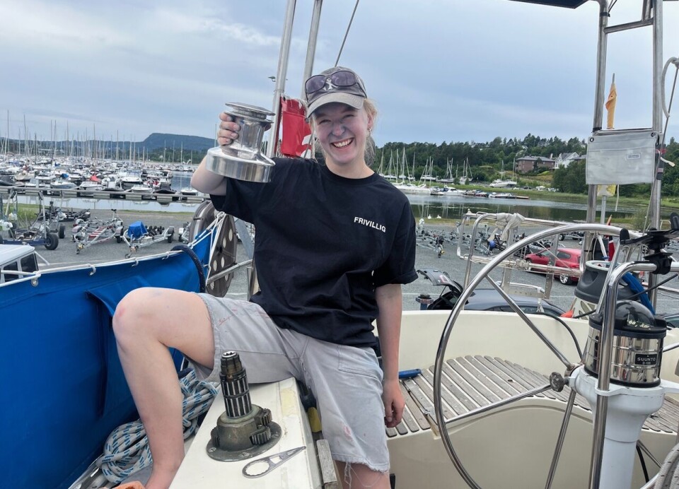 Det er gøy å lære seg nye ting som å rense og smøre vinsjene våre.