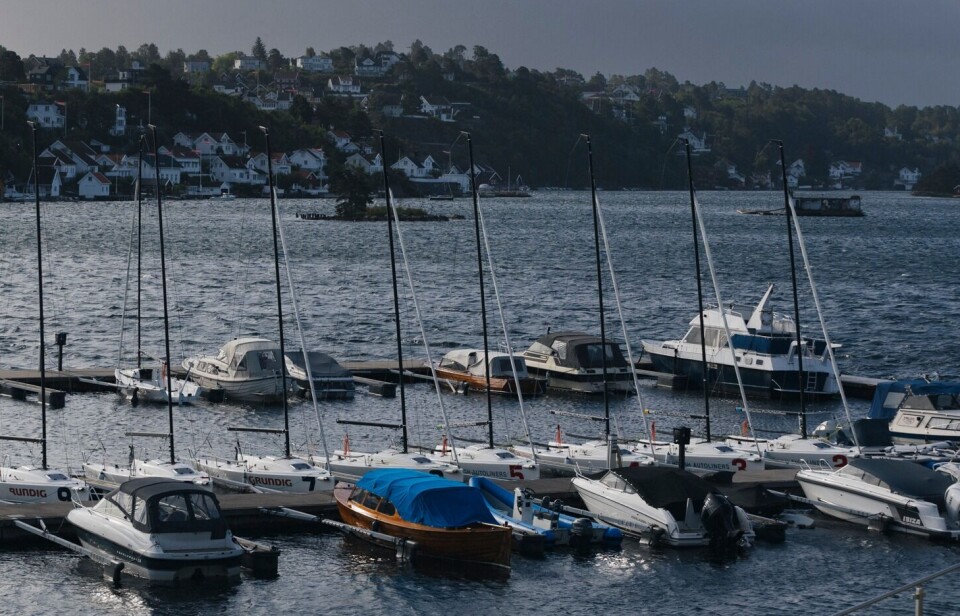 FLORIS: Det var kraftige vindkast i Arendal på tirsdag.