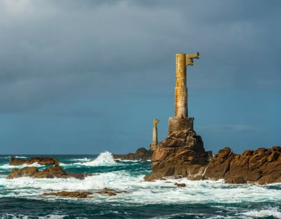 ENGELSKE KANAL TIL FRANKRIKE: Innseilingen til Île d'Ouessant i Frankrike