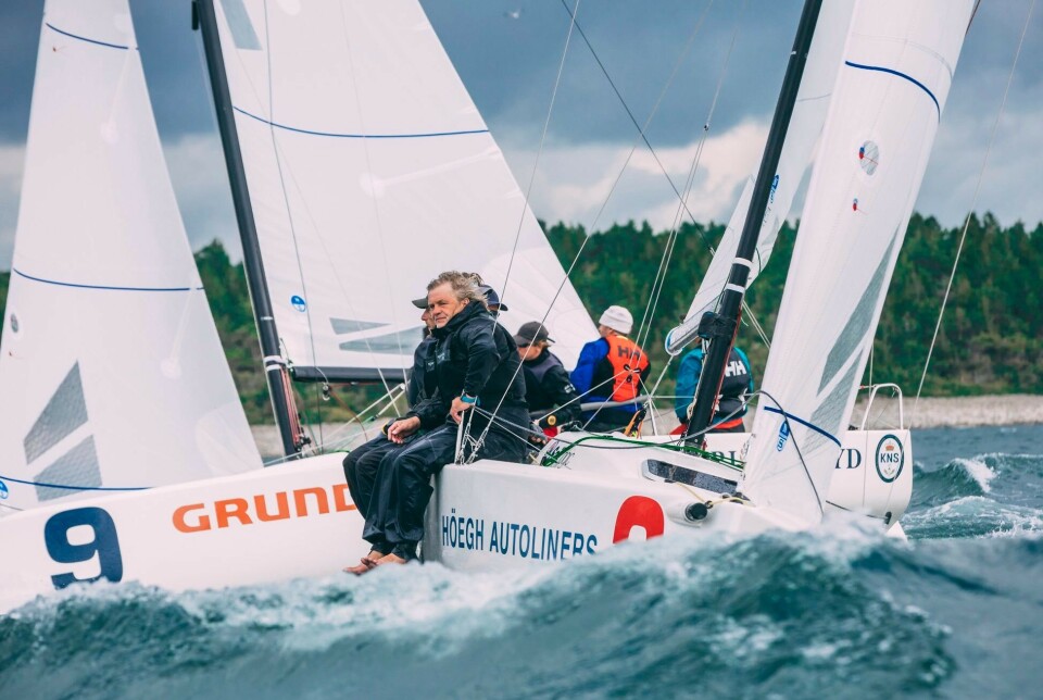 FRISKT: Det var nok vind til alle under NM i J/70.