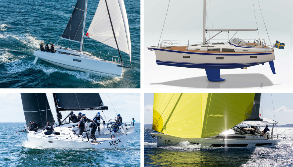 NOMINERTE: Båtene er First 30, Hallberg Rassy 370, Xr-41 og Dufour 48
