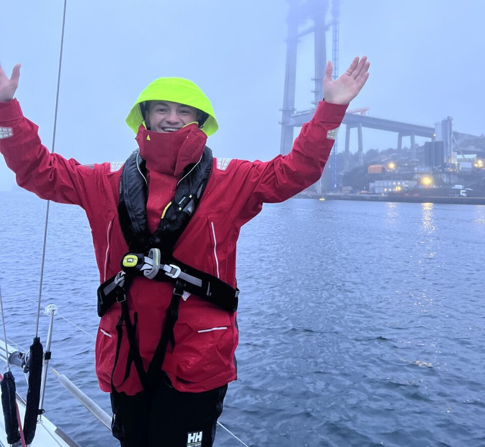 SEILT TIL SHETLAND: Både Elise og Jakob har tidligere seilt til Shetland, og er oppvokst med seilbåt.