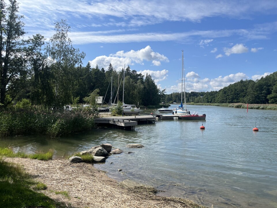 IDYLL: Settmarksholmen syd for Turku i Finland. Sattmark, Turku, Finland