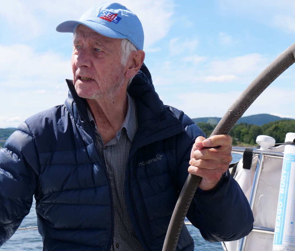 LIVET: Å seile ble en viktig del av livet til Henrich, her fra sommeren 2023, hans siste tur bak rattet.