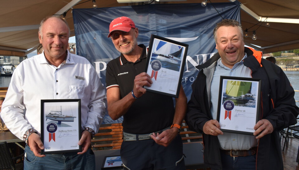 NOMINERTE: Hallberg-Rassy 370, Xr-41 og Dufour 48 var også nominerte til Årets seilbåt.