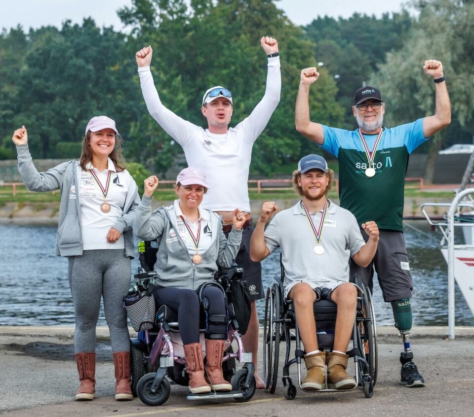 Team Norway med trener Jeppe Nilsen under årets Nordiske Mesterskap i Tallinn