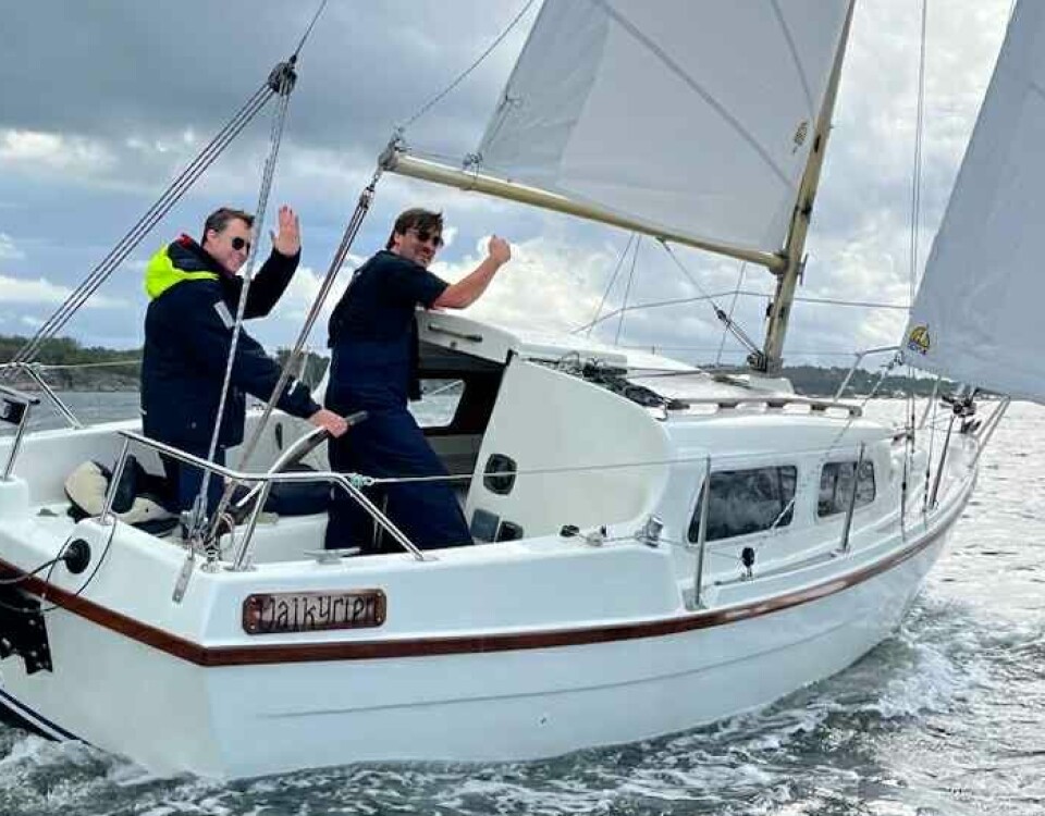 FØRSTE REGATTA: Valkyrien stilte i turklassen under helgas MK Båt Cup, og dro inn en andreplass.