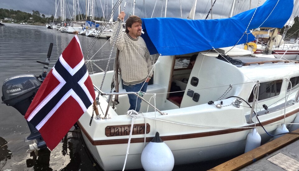 GJENFORENT: Vidar Krovik har fått 22-foteren totalrenovert, med hjelp av Martin Kamperhaug. Denne helga seilte den sin første regatta.