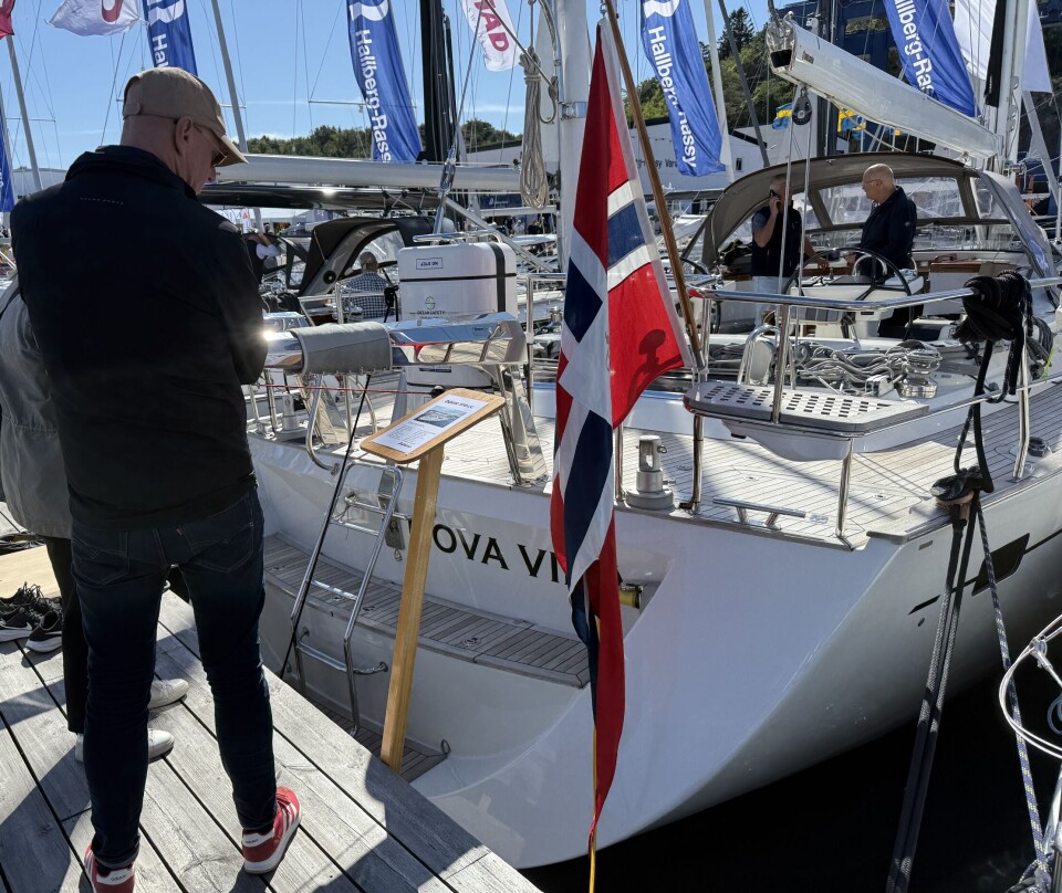 LANGTUR: Najad 570 «Nova Vida» var utstilt på Öppet Varv i August.