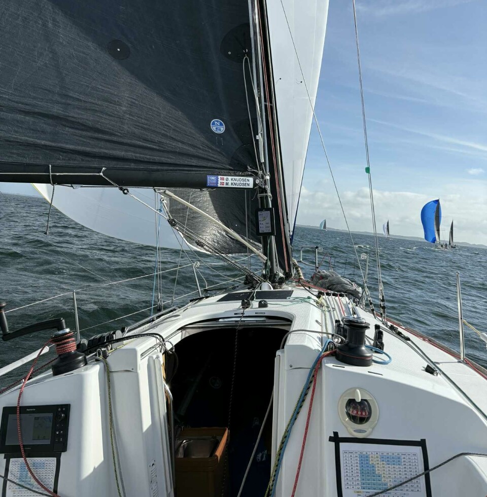 GENNAKER: «Lethe» i godt driv.