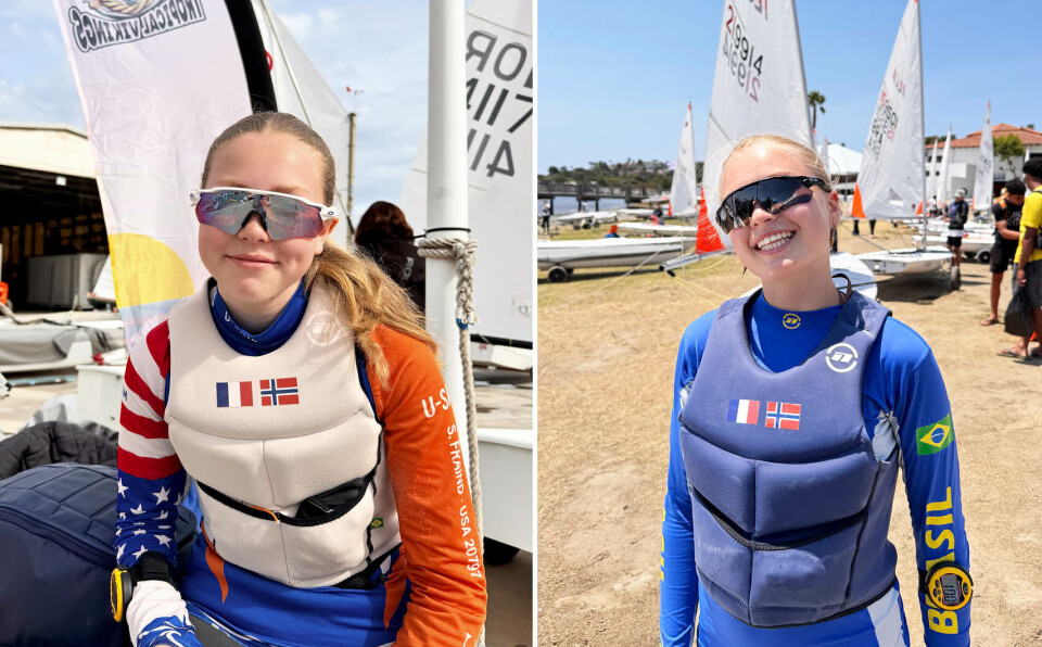 OPTIMIST OG ILCA 4: F.v: Camille og Gwenaelle Witsø Brod deltok i VM, henholdsvis for Optimist og ILCA 4. OPTIMIST OG ILCA: Camille og Gwenaelle Witsø Brod deltok henholdsvis i VM for Optimist og ILCA.