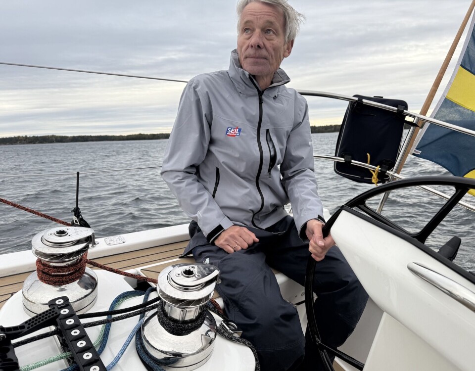 KRYSS: Vi holdet en fart på 6,5 knop på kryss med en god vinkel.