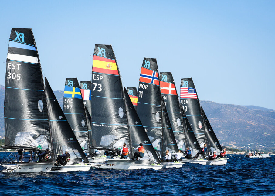 Norsk ledelse i VM for 49er