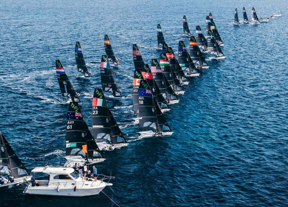 49er: Jolletypen er OL-klasse, og er svært krevende. Det er lenge siden Norge hadde et norsk guttelag i toppen. 2025 49er, Fx, Nacra 17 Worlds, Cagliari\n09 October, 2025\n\n© SAILING ENERGY