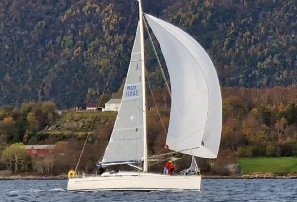 VINNEREN: Oter'n med spinnaker. VINNEREN: Oter'n med spinnaker.