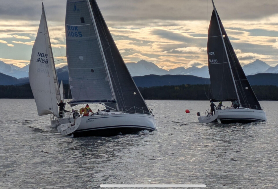 START: Ni båter stilte til start lørdag 18. oktober.