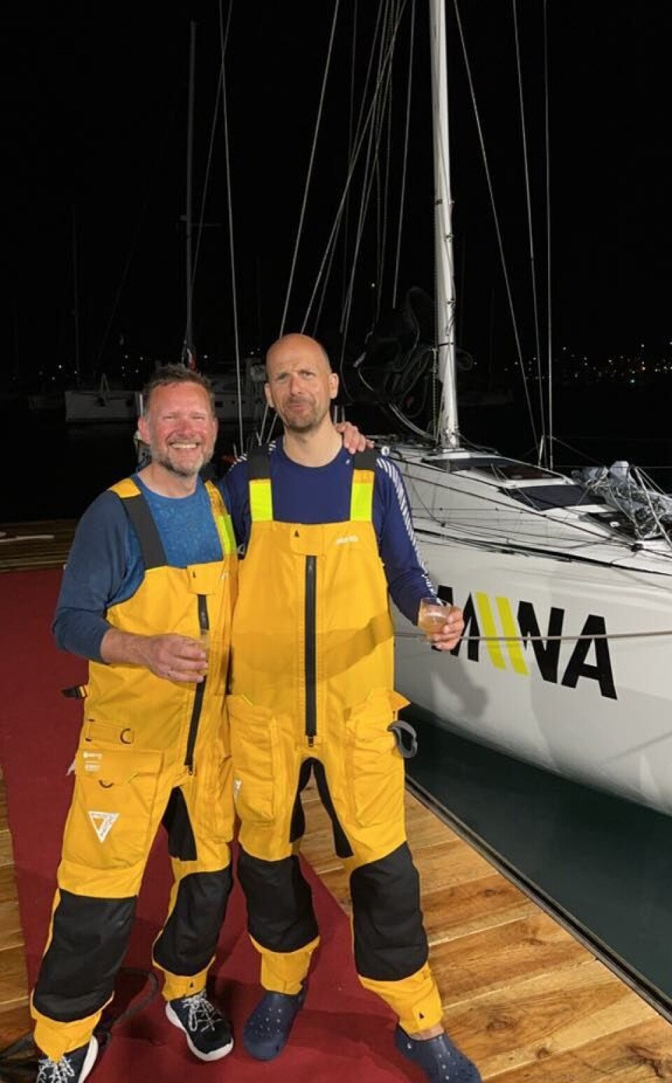 TRANSQUADRA: Sigurd Boasson og Rune Wiborg seile regatta over Atlanteren i vinter.