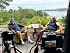 SOMMERSTUDIO: Per Christian Bordal og Thomas Nilsson i sommerrstudio på Høgda.
