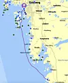RUTEN: Fra Bua til Gøteborg var det alt fra åpnet til kapp til skjærgård.