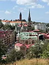 FRA SKANSEN: Det er mange flotte kirker i Gøteborg.