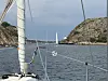 HAVSTENSSUND: 50-60 meter er det over sundet.