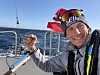 I FJORDEN: Bror Sonne seiler og smiler i det han entrer oslofjorden etter å ha seilt fem uker med dus