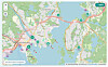 SJØKART: Brukeren kan velge mellom Openstreetmap eller Openseamap som kartgrunnlag.