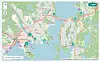 SJØKART: Brukeren kan velge mellom Openstreetmap eller Openseamap som kartgrunnlag.