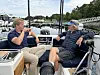 NESTE EPISODE: Petter Mørland Pedersen intervjues av Thomas Nilsson ombord i testbåten.